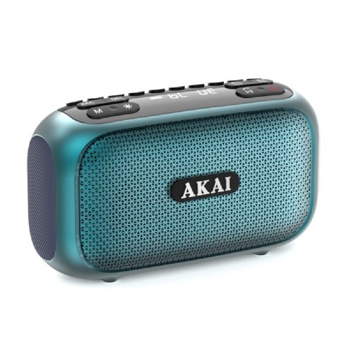 ΡΑΔΙΟΦΩΝΟ AKAI APR 700 TURQUOISE RGB LED ME BLUETOOTH